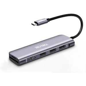 Usb Type C Hub Multi Hub Usb 3.0 Naar Hdmi Adapter Dock Met Pd Sd Tf Card Voor Macbook Pro huawei Mate 30 Oppervlak Pro Dock Splitte