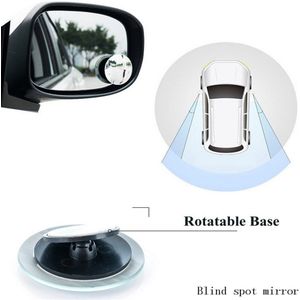 Ronde Bolle Glas Spiegel Rijden Veiligheid Auto Achteruitkijkspiegel 360 Graden Rotable Geen Visie Dode Zone Auto Accessoires Blind spot