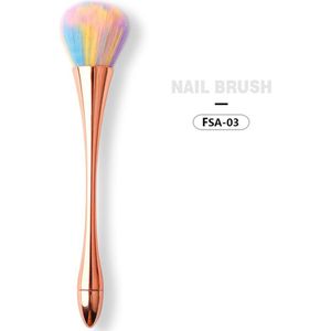 1 Stuks Nail Penselen Nail Schoon Borstel Foundation Blush Brush Mode Beauty Zachte Huidvriendelijke Make-Up Tool