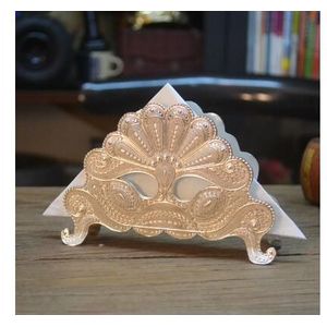 Tissue Rack Tissue Houder Servet Houder Tissue Box Zilver/Goud Papieren Handdoek Buis Tissue Stand ZJJ003