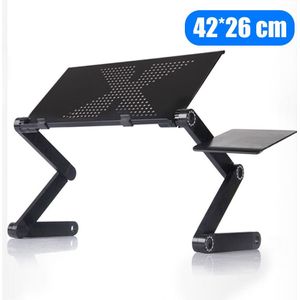 Verstelbare Laptop Tafel Stand Met Folding Holder Stand Notebook Bureau Bed Voor Netbook Of Tablet Met Muismat Computer Bureaus