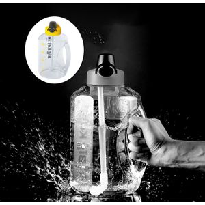 Plastic Bpa Gratis Fles Water Tijd Herinnering Kruik Voor Sport Outdoor Activiteit