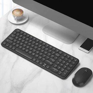 OREY - Wireless Keyboard Mouse - Draadloos Toetsenbord en Muis Kit - Zwart - Ergonomisch