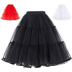 Zomer Petticoats Gezwollen Organza Rok Retro Vintage Jurk Onderrokken Vrouwen Hoops Plus Size Dans Crinoline Petticoat Wit