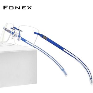 FONEX - F1003 - Bril Frame - Mannen - Frameloos - Siliconen - Bijziendheid