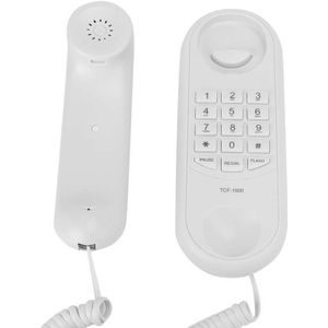 Mini Telefoon Desktop-Wandmontage Vaste Snoer Vaste Telefoon Voor Thuis Badkamer Hotel Kantoor