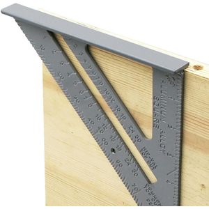 7 &quot;Aluminium Driehoek Regel Carpenter Meting Vierkante Heerser 90 Graden Verdikking Hoek Regel Houtbewerking Meting Tool