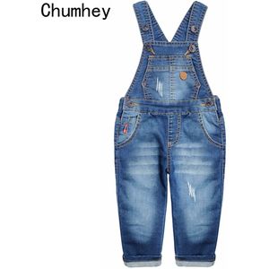 Chumhey 0-5T Baby Jongens Overalls Borduurwerk Zachte Katoenen Denim Peuter Bib Jarretel Jeans Broek Kinderkleding Bebe kleding