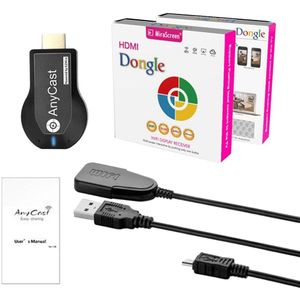Tv Stick 1080P Draadloze Wifi Beeldscherm Tv Dongle Receiver Voor Anycast M2 Plus Voor Airplay 1080P Hdmi-compatibele Tv Stick