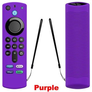 1Pc Afstandsbediening Geval Vervanging Voor Tv Stick Alexa Voice Remote (3rd Gen) Release Siliconen Beschermhoes Mouwen Met Lanyard