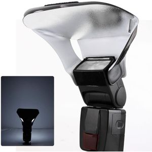 Universal Flash Diffuser Licht Uitsmijter Kit W/3 Kleuren Zilver Goud Wit Reflector Voor Standaard Schoen-Mount Flash digitale Camera 'S