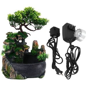 Beste Indoor Ontspanning Desktop Feng Shui Fontein Waterval, Zen Meditatie Indoor Waterval Functie Voor Thuis Us Plug