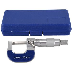 Buiten Micrometer Nonius Dikte Meetinstrument 0-25Mm Range 0.01Mm Resolutie