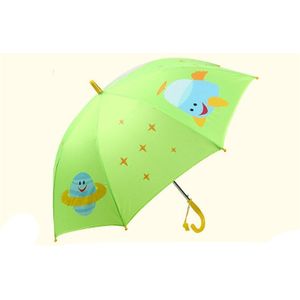 Paraplu Kids Lange Handvat Regen Paraplu voor Kinderen 3D Dieren Print Schattige Kinderen Jongen Meisje Zon Bescherming Kind Gereedschap roze Z524