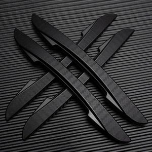Voor Auto Zijdeur Rand Achteruitkijkspiegel Cover Bescherming Strip Anti Kras Botsing Sticker Auto Exterieur Accessoires 4Pcs