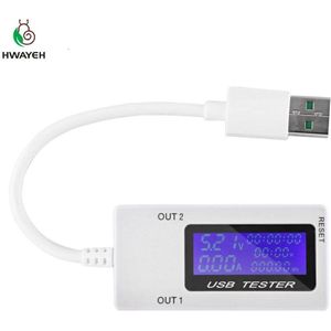 DC4-30V Elektrische power USB capaciteit spanningstester huidige meter monitor voltmeter amperemeter 0-5A 0-99 uur 0-150 W