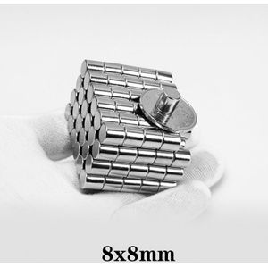 5 ~ 150 Pcs 8X8 Zoeken Kleine Diameter Magneet 8 Mm X 8 Mm Bulk Kleine Ronde Magneten sterke 8X8 Mm Neodymium Magneten Disc 8*8 Circulaire 8