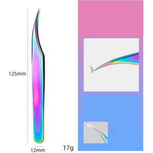 Rvs Wimpers Pincet Professionele Voor Wimpers Extension Sliver Decor Anti-Statische Wenkbrauw Pincet Wimper Extension