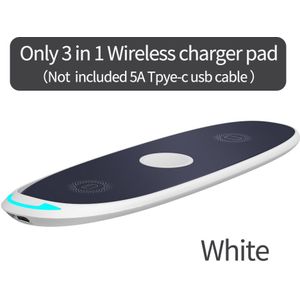 3 In115W Snelle Draadloze Oplader Voor Iphone 12 11 X Xs Airpods Apple Horloge 1/2/3/4/5/6 Wireless Charging Stand Voor Samsung Huawei