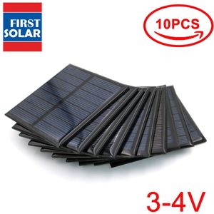 10Pcs Poly 3 3.5 4 V Vdc Zonnepaneel 60 120 150 160 250 Ma 3V 3.5V 4 V Diy Mini Solar Batterij Mobiele Telefoon Oplader Draagbare