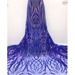 Pgc Groene Afrikaanse Kant Stof Zware Sequines Franse Mesh Kant Stof Voor Wedding Party Jurk Naaien LY101-10