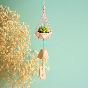 Creatieve Japanse Meisje Slaapkamer Succulent Simulatie Keramische Wind Bell Hanger Leuke Verse Winkel Opknoping Decoraties
