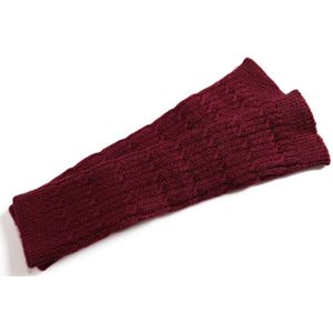 Herfst Winter Vrouwen Kammen Fijne Wol Kabel Vingerloze Handschoenen Dikke Zachte Gebreide Wollen Arm Warmers Duim-Gat Arm Mouw