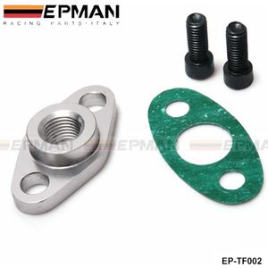 Cnc Billet Turbo Olie Feed Flens 1/4 Restrictor Garrett T3/T4R Turbo EP-TF002