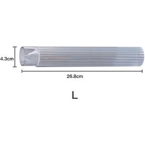 1Pcs Lange Pole Kaars Mallen Plastic Pijler Kaars Maken Kit Grote Cilinder Rib Kaars Maken Van Mallen Diy Kaars Maken levert