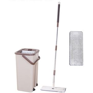 Nieuw Stof Wizard Mop Cleaning Tool Kit 360 Graden Roterende Tegel Marmeren Vloer Voor Woonkamer Keuken Huishoudelijke Floor Cleaner