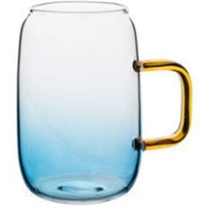 Gradiënt Kleur Marmer Koud Water Transparante Glazen Fles Hittebestendig Pot Waterkoker Theepot Werpers 1.4L