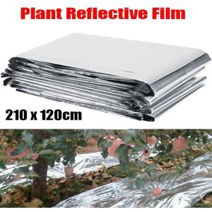 1Pc 210X120Cm Plant Reflecterende Film Silver Plant Reflecterende Film Tuin Kas Groeien Licht Accessoires Tuingereedschap