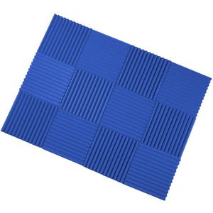 12 stuks 30*30cm Akoestisch Schuim Geluidsisolatie Foam Studio Akoestische Panelen Absorptie Wedge Tegels Polyurethaanschuim