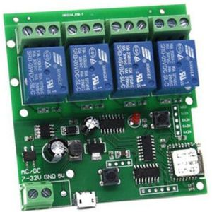 Ewelink Smart Switch DC5V; Dc 7V-32V ; AC90V-250V ;4 Kanaals Inter-Vergrendeling/Tippen/Zelfsluitende Wifi Schakelaar Voor Diy Smart Home