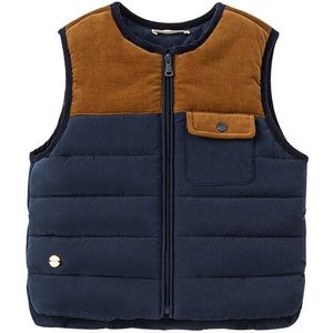 DBW20347 Dave Bella Winter Baby Jongens Causual Patchwork Zakken Gewatteerde Jas Kinderen Mode Mouwloze Vest