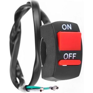 Universal Stuur Motorfiets Schakelaar ON-OFF Knop LED Angel Eyes Lichtschakelaar