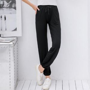 Grote size nachtkleding vrouwen bottoms slapen broek modal katoen pyjamabroek enkellange broek lounge dames thuis slijtage broek