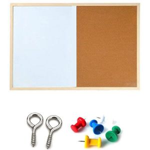 Bericht Kurk Boord Houten Frame Whiteboard Tekentafels Combinatie Bulletin Magnetische Marker Board