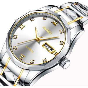 Haiqin Heren Horloges Luxe Automatische Mechanische Horloge Mannen Week Datum Polshorloge Heren Rvs Waterdichte Klokken