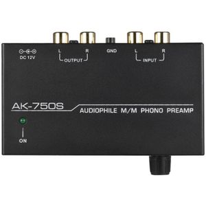 Ak-750S Mixer Met Niveauregeling, Mobiele Telefoon Voorversterker Voorversterker Rca Input En Output Interface,Eu Plug