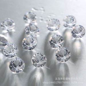1000 Rood/Transparant 6Mm Diamond Crystal Wedding Tafeldecoratie Acryl Strass Boda Feestartikelen
