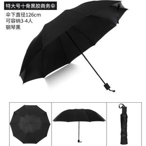Grote Opvouwbare Luxe Regen Vrouwen Paraplu Sterke Winddicht Paraplu Voor Mannen Grote Regen Paraplu Zwarte Coating Parasol Paraguas