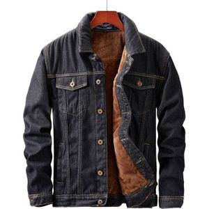 DIMUSI Winter mannen Denim Jasje Mode Mannelijke Fleece Dikke Warme Jassen Man Casual Slim Fit Ripped Cowboy Jean Jassen kleding