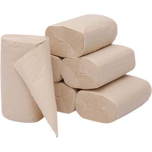 In Voorraad 10 Rolls/Lot Toilet Roll Paper 4 Lagen Comfortabel Huis Bad Toilet Roll Paper Coreless toiletpapier