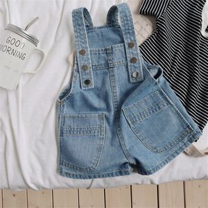 Kids Overalls Broek Casual Peuter Kids Jongens Meisjes Stevige Broek Baby Lichtblauw Denim Broek Jarretel Jean Kleding 1-6Y