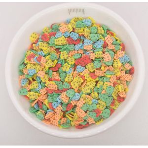 65G Multi Color Beer Vorm Polymeren Clay Slices Sprinkles Voor Telefoon Decoratie, Shaker Kaarten Diy, nail Art Slimes Vullen Filler