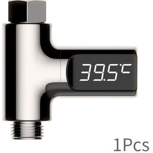 Led Display Water Douche Thermometer Zelf-Genererende Elektriciteit Water Temperatuur Monitor Energie Slimme Meter Thermometer