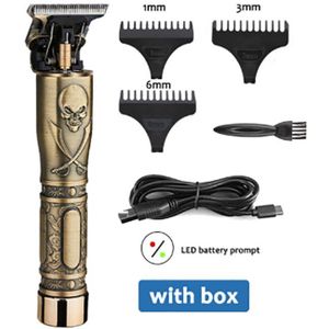 Usb Oplaadbare Elektrische Tondeuse Kaalhoofdige Tondeuse Cordless Scheerapparaat Trimmer Mannen Kapper Haar Snijmachine