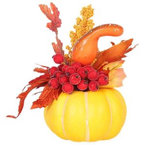 Kunstmatige Pompoenen Oogst Vallen Voor Thanksgiving Halloween Props Thuis Decor Pompoen Tafel Slinger