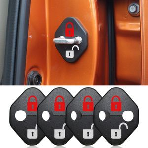Diy Auto Lock Sticker Auto Deurslot Cover Fit Voor Toyota GT86 Alphard Tundra Aygo Avensis Avalon 4 Stuks Per set Auto Accessoires
